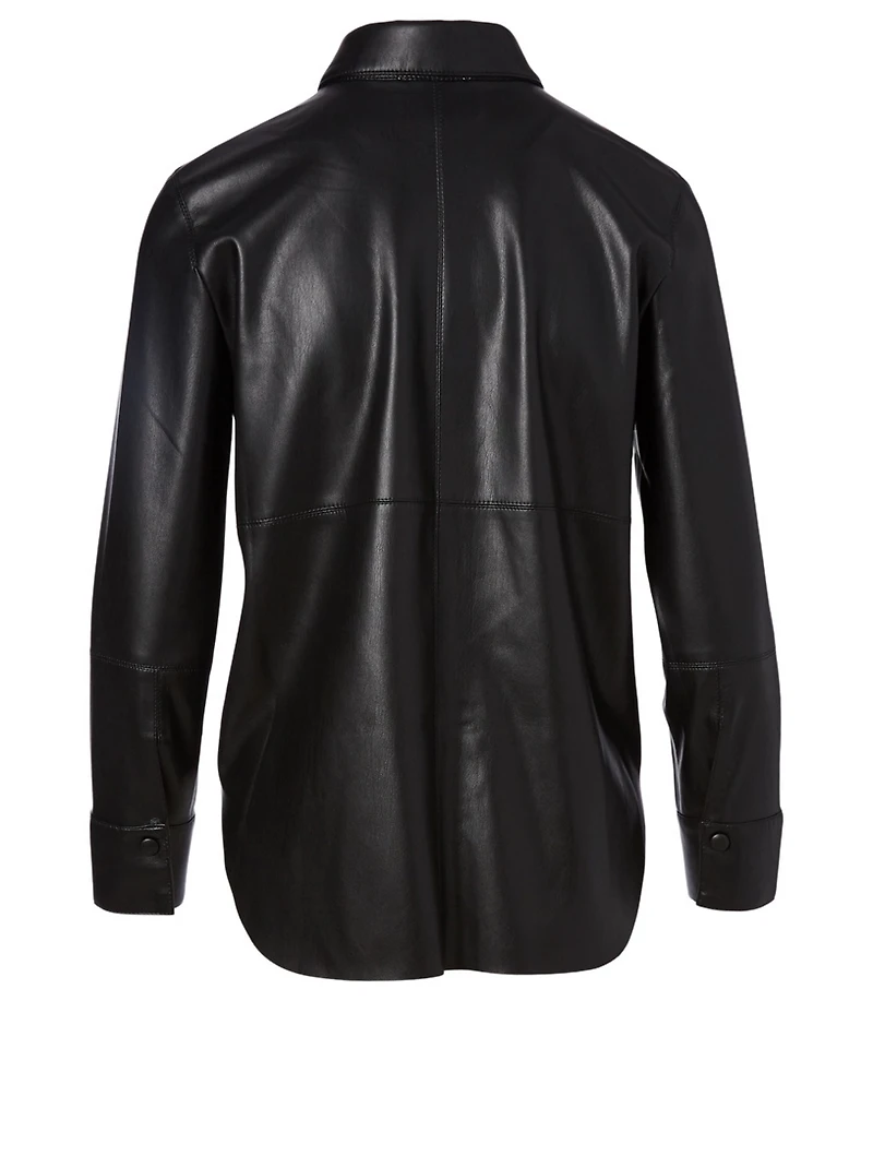 Naum Faux Leather Shirt