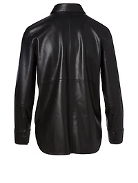 Naum Faux Leather Shirt