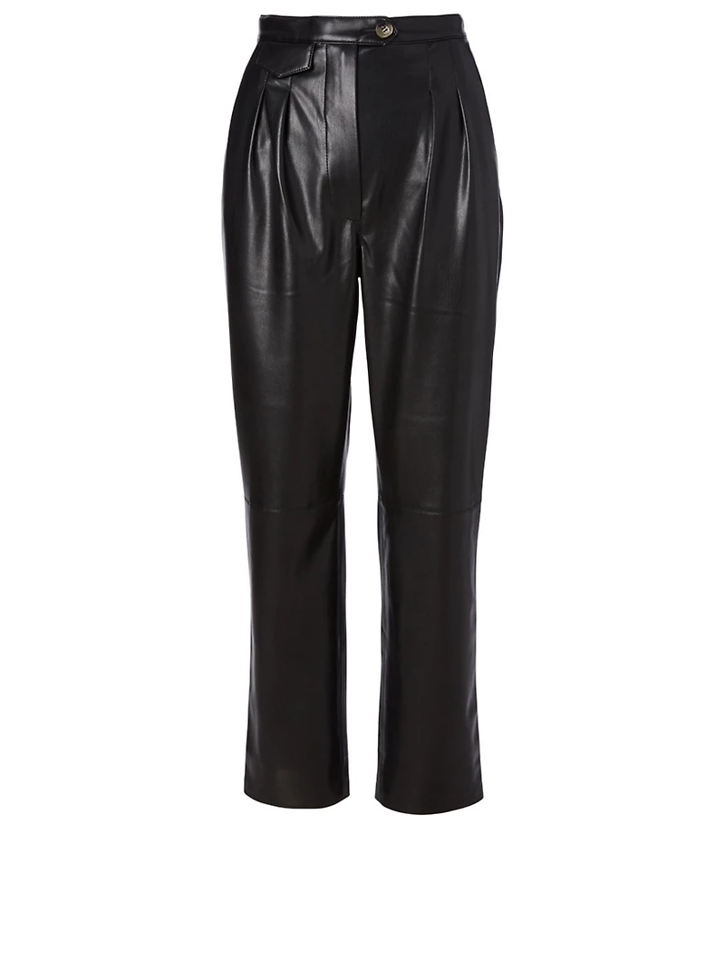 Mitsu Faux Leather Pants