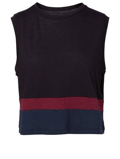 Paneled Cropped Tank Top