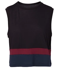 Paneled Cropped Tank Top