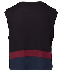 Paneled Cropped Tank Top