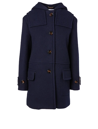 Wool Coat With Hood
