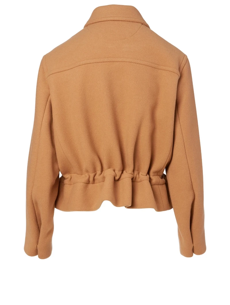 Wool Cropped Coat