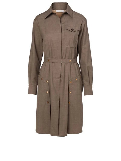 Wool Shirt Dress