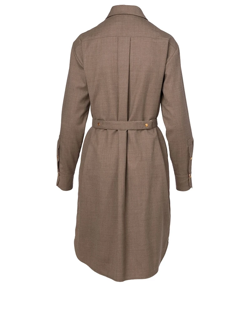 Wool Shirt Dress