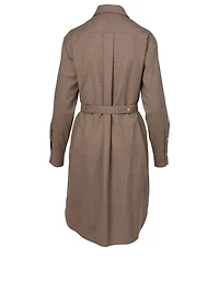 Wool Shirt Dress