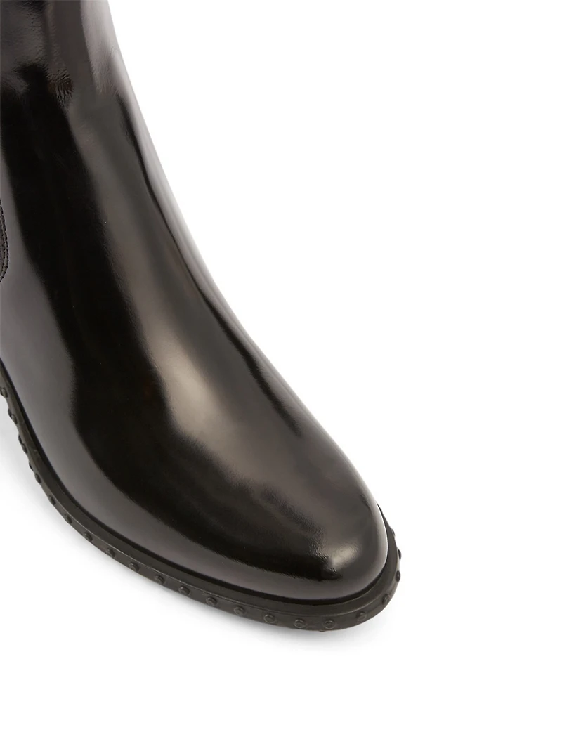 Leather Texan Heeled Chelsea Boots