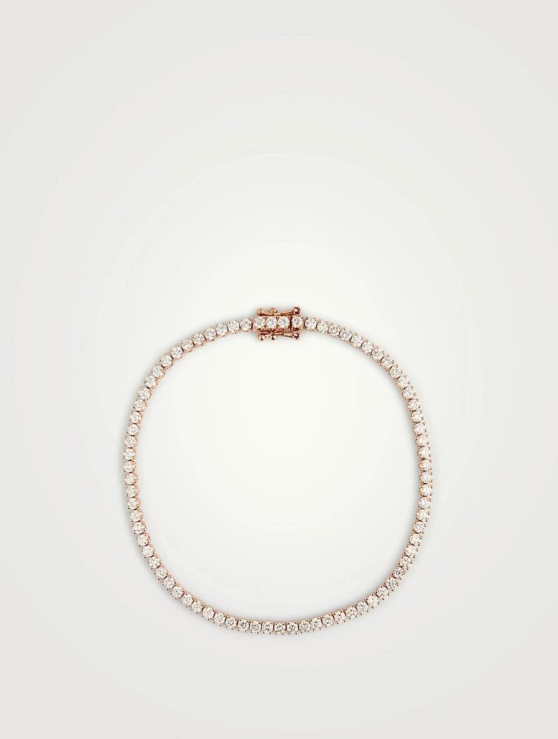 Hepburn 18K Rose Gold Gemstone And Diamond Bracelet