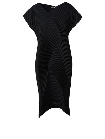 Pleated Midi Dress