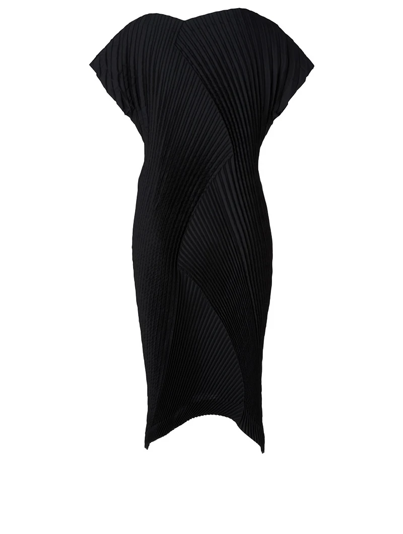 Pleated Midi Dress