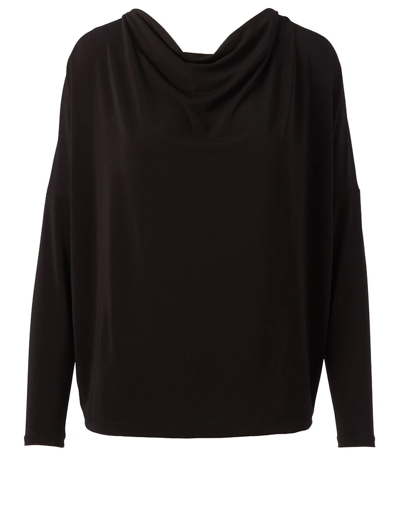 Draped Jersey Top