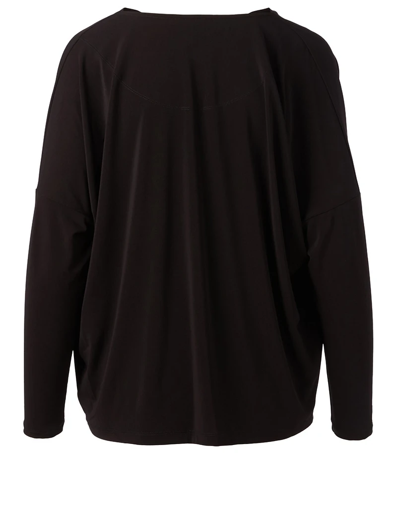 Draped Jersey Top