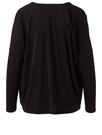 Draped Jersey Top