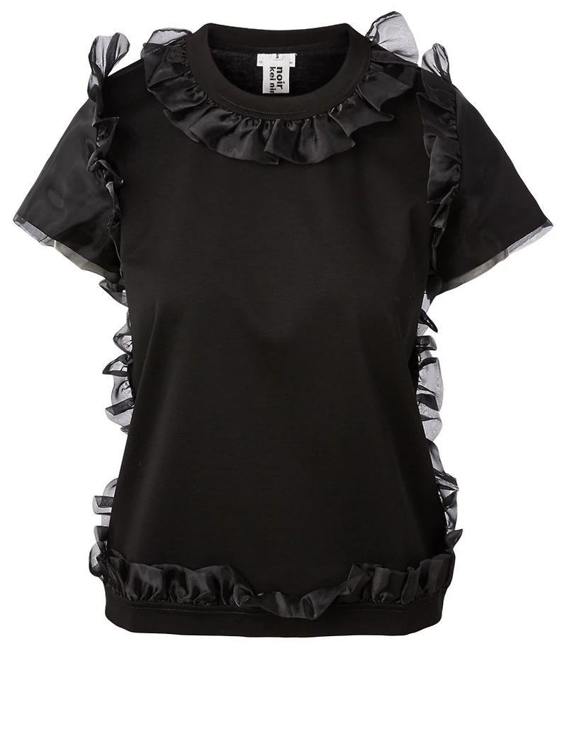 Cotton Tulle T-Shirt
