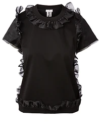 Cotton Tulle T-Shirt