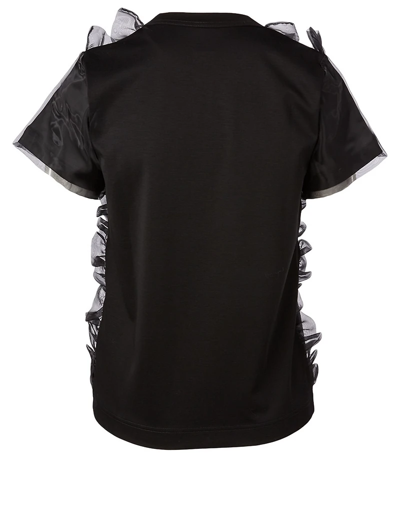 Cotton Tulle T-Shirt