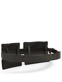 Two-Pouch Nylon Belt Bag
