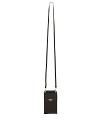 Saffiano Leather Neck Pouch