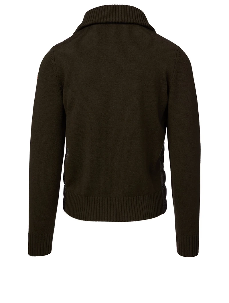 Quilted Zip Sweater
