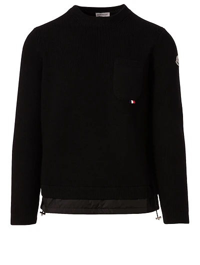 Wool Sweater With Nylon Gaiter