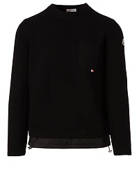 Wool Sweater With Nylon Gaiter