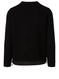 Wool Sweater With Nylon Gaiter