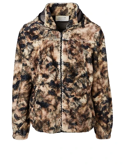 Fleece Jacket Camo Print