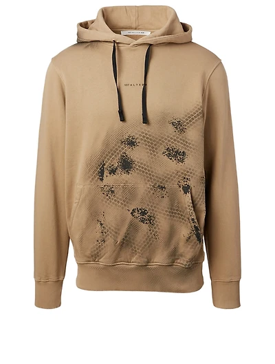 Cotton Logo Hoodie With Camo Treatment