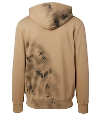 Cotton Logo Hoodie With Camo Treatment