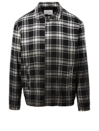 Cotton Jacket Ombre Plaid Print