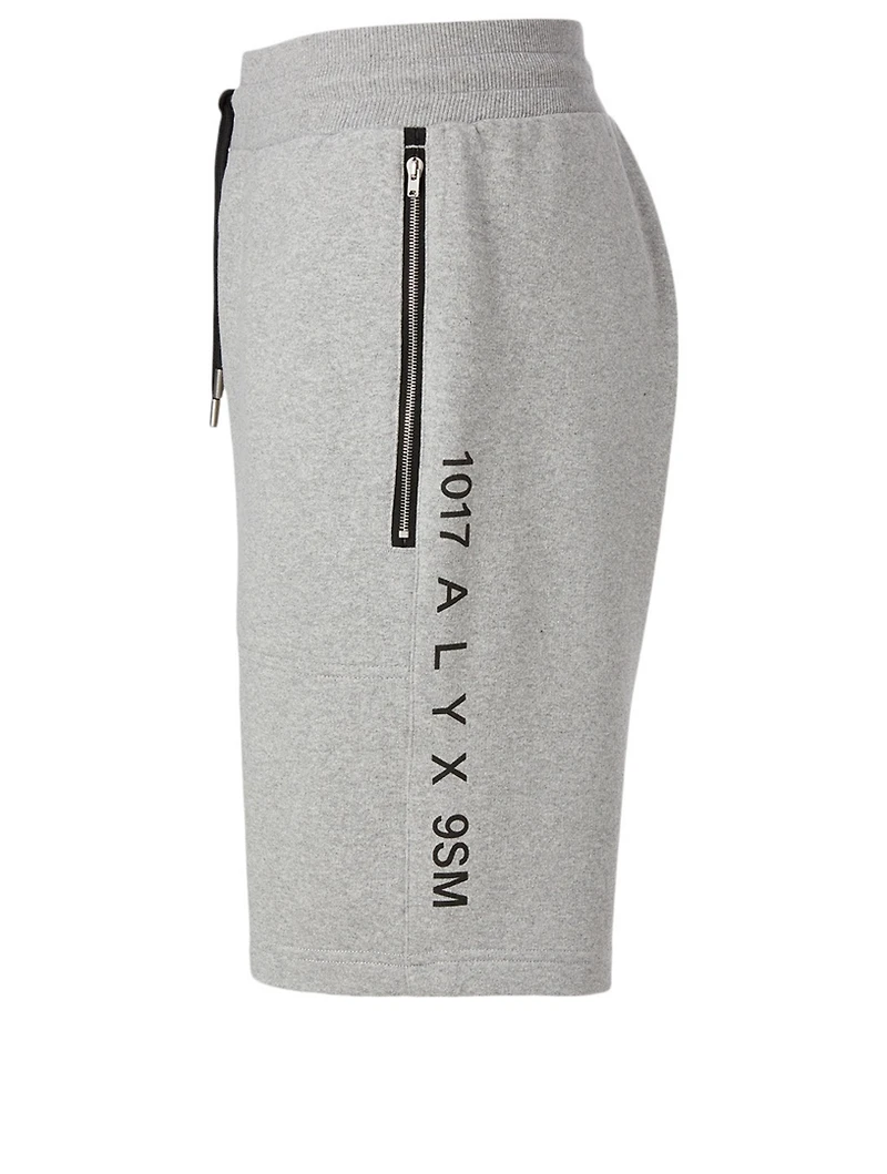 Cotton-Blend Logo Active Shorts