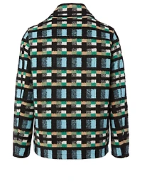 Wool And Cotton Jacket Check Print