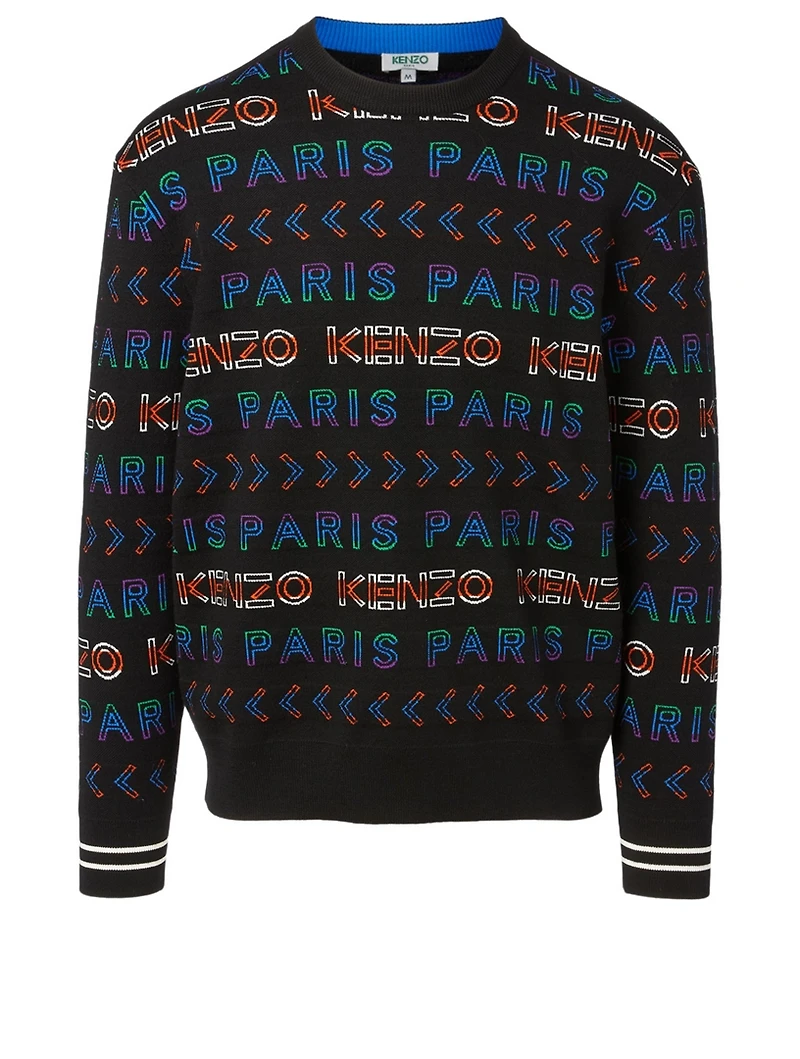 Wool-Blend Logo Sweater