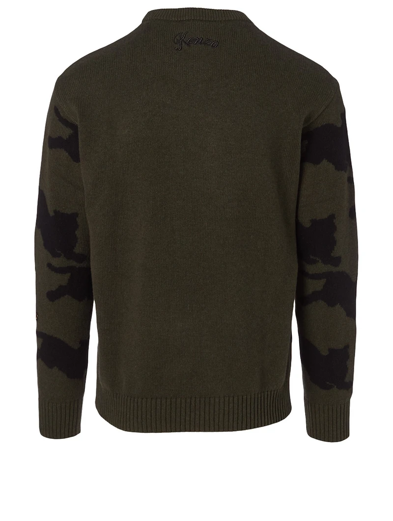 Jumping Tiger Wool-Blend Sweater