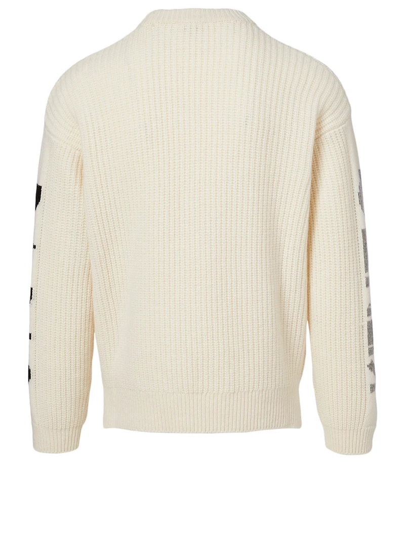 Wool-Blend Logo Sweater