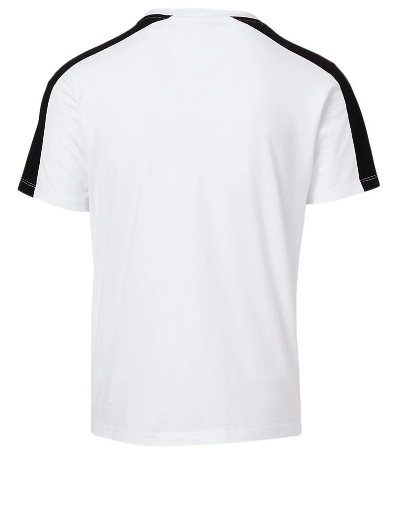 Cotton T-Shirt Bamboo Tiger Print