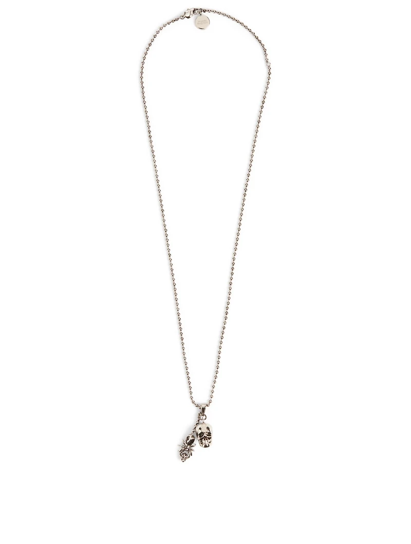 Skull And Spider Necklace