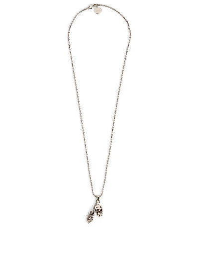 Skull And Spider Necklace