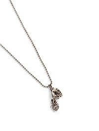 Skull And Spider Necklace