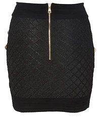 High-Waisted Knit Skirt