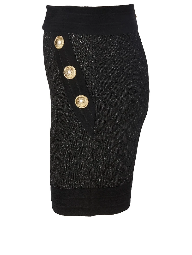 High-Waisted Knit Skirt
