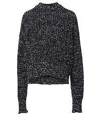 Wool-Blend Mockneck Sweater