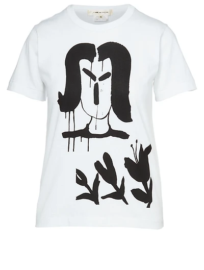 Cotton T-Shirt Tulip Print