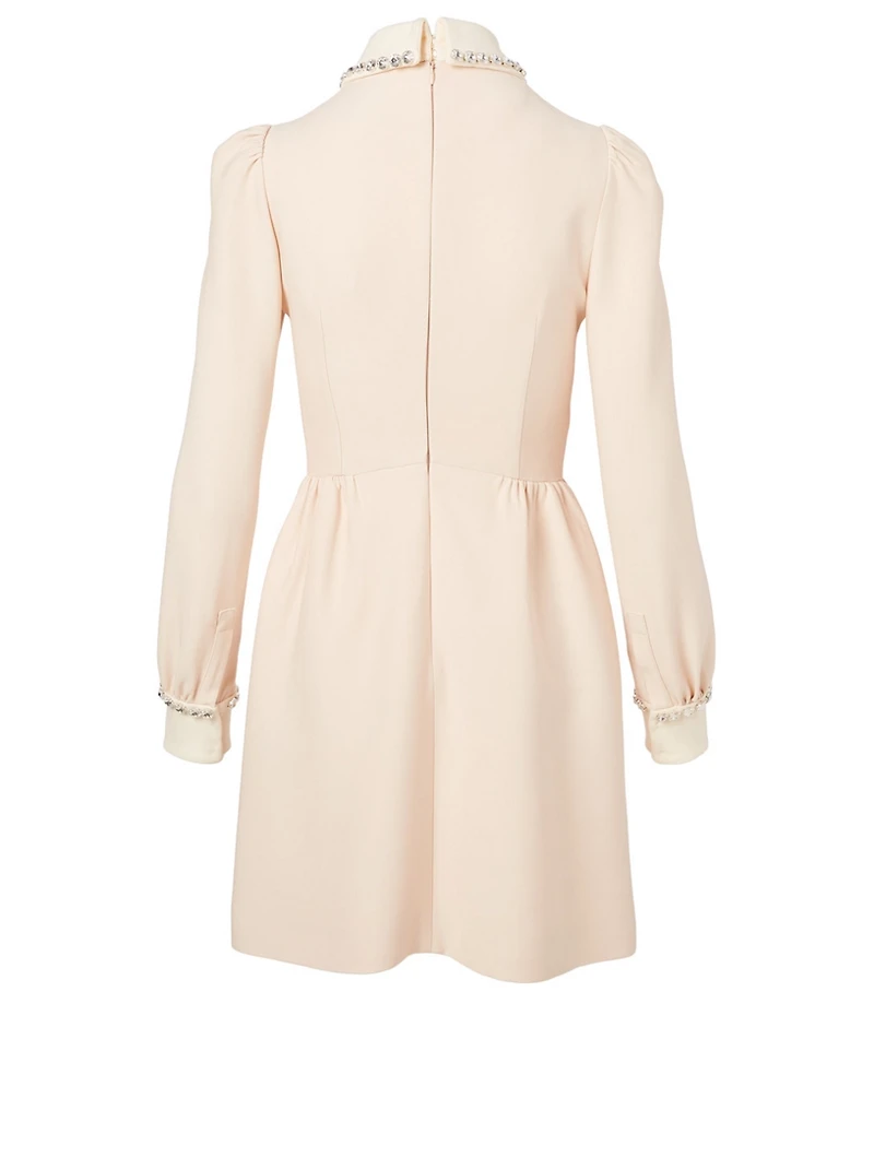 Cady Long-Sleeve Dress With Crystals