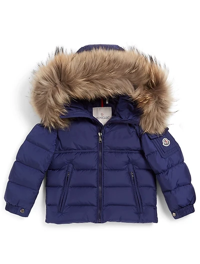Boys New Byron Down Coat With Fur Hood