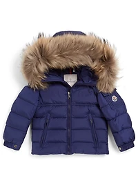 Boys New Byron Down Coat With Fur Hood