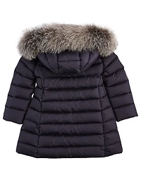 Girls Abelle Down Coat With Fur Hood