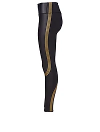 Speed Tech Gold High Waisted Leggings