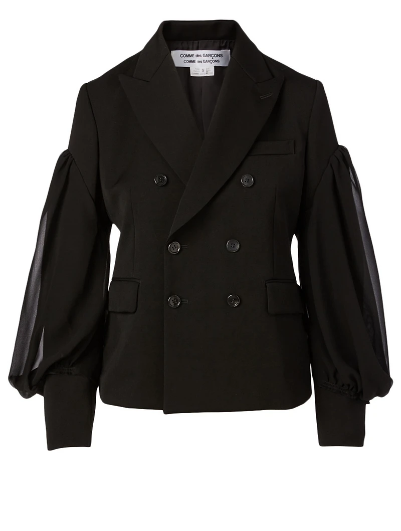 Wool Double-Breasted Blazer